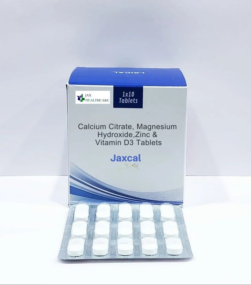 Calcium Citrate, Magnesium Hydroxide, Zinc & Vitamin D3 Tablets